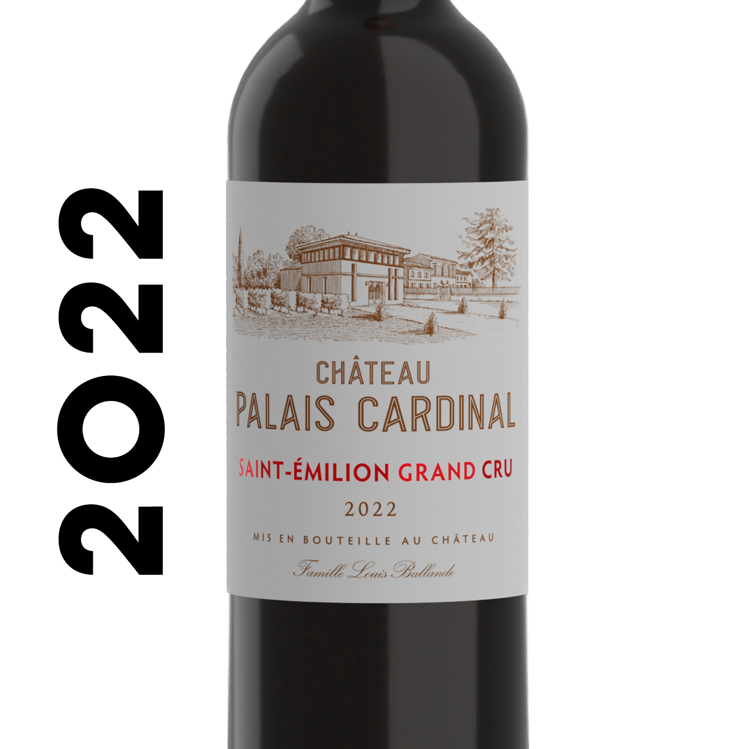Château Palais Cardinal 2022 – Bouteille de vin rouge Saint-Émilion Grand Cru
