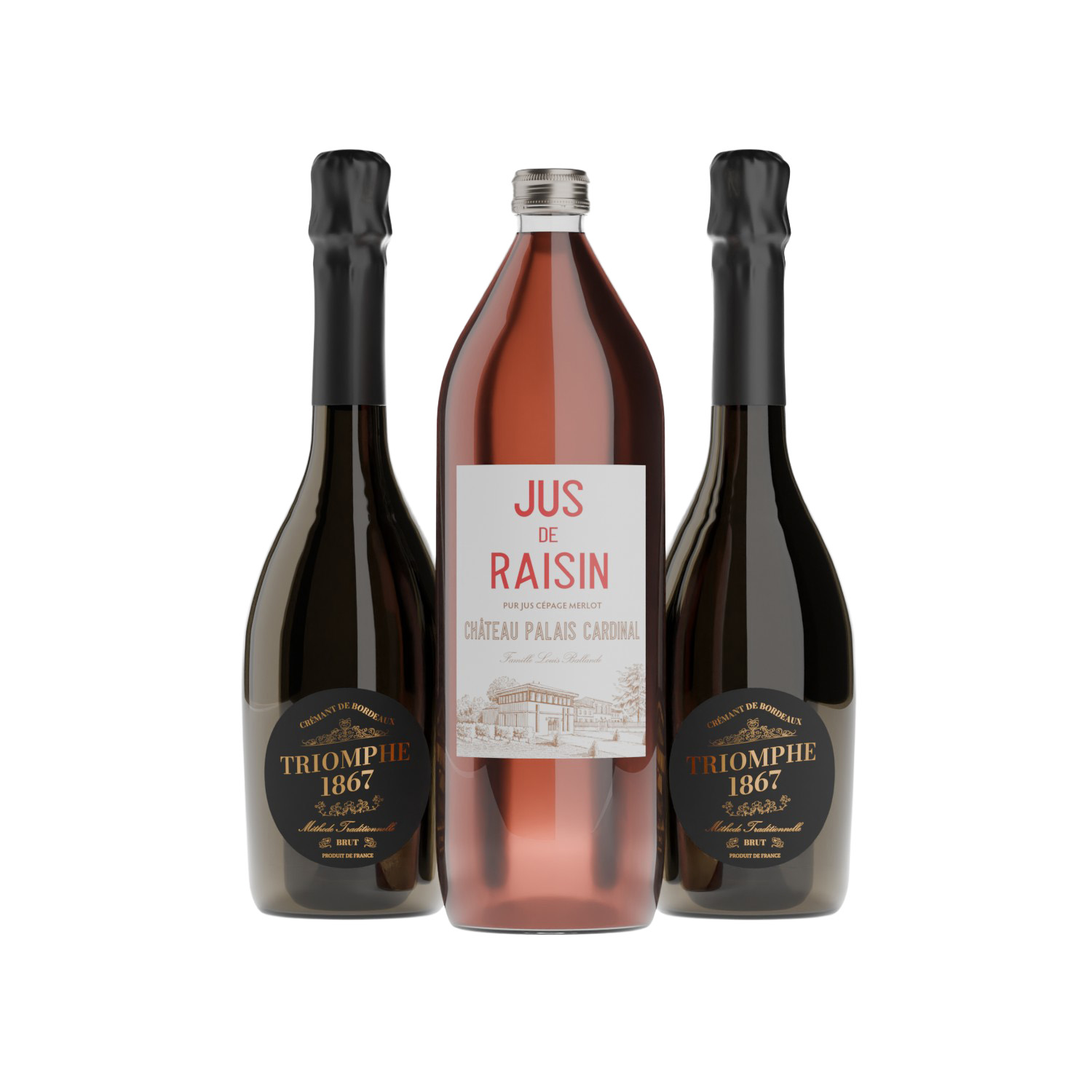 Coffret Kir Bordelais Crémant et Jus de raisin